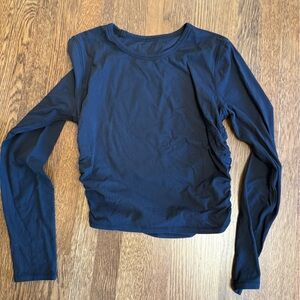 lululemon athletica Ruched Long Sleeve Tee - Black